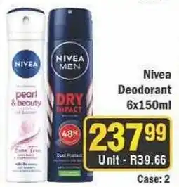 J&E Cash and Carry Nivea Deodorant offer