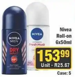 J&E Cash and Carry Nivea Roll-on offer