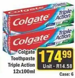 J&E Cash and Carry Colgate Toothpaste Triple Action offer