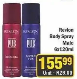 J&E Cash and Carry Revlon Body Spray Male offer
