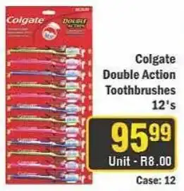 J&E Cash and Carry Colgate Double Action Toothbrushes offer
