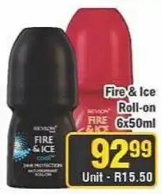 J&E Cash and Carry Revlon Fire & Ice Roll-on offer