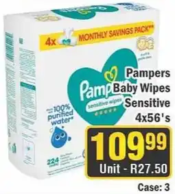 J&E Cash and Carry Pampers Baby Wipes Sensitive offer