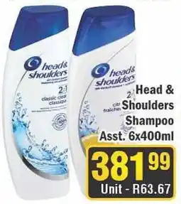 J&E Cash and Carry Head & Shoulders Shampoo offer