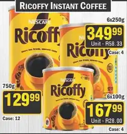 J&E Cash and Carry Nescafe Ricoffy Instant Coffee offer