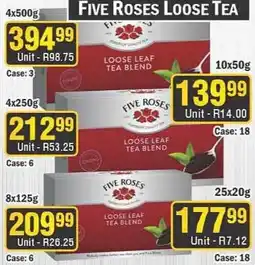 J&E Cash and Carry Five Roses Loose Tea offer