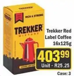 J&E Cash and Carry Trekker Red Label Coffee offer