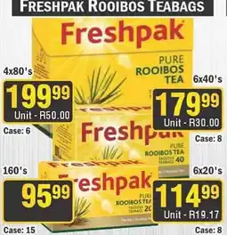 J&E Cash and Carry Freshpak Rooibos Teabags offer