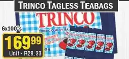 J&E Cash and Carry Trinco Tagless Teabags offer