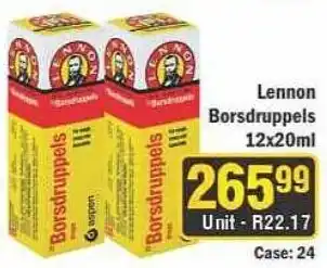 J&E Cash and Carry Lennon Borsdruppels offer