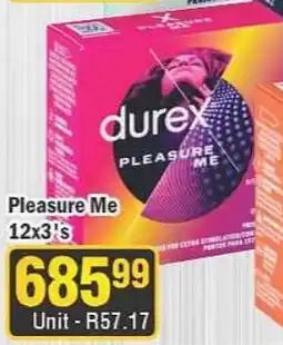 J&E Cash and Carry Durex Pleasure Me offer