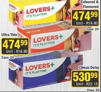 J&E Cash and Carry LOVERS+ IT'S PLAYTIME offer