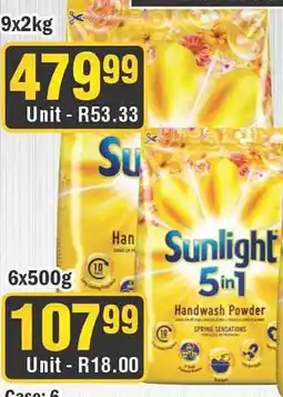 J&E Cash and Carry Sunlight 5in1 Handwash Powder offer