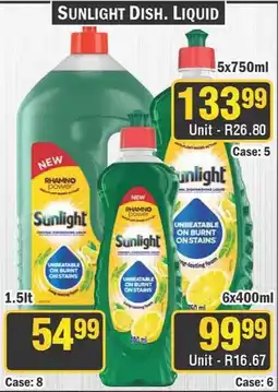 J&E Cash and Carry Sunlight Dish. Liquid offer
