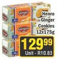 J&E Cash and Carry Henro Ginger Cookies offer