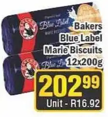J&E Cash and Carry Bakers Blue Label Marie Biscuits offer