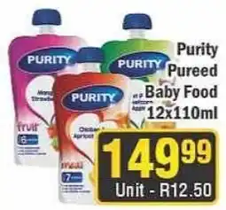 J&E Cash and Carry Purity Pureed Baby Food offer