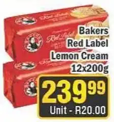 J&E Cash and Carry Bakers Red Label Lemon Cream offer