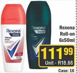 J&E Cash and Carry Rexona Roll-on offer