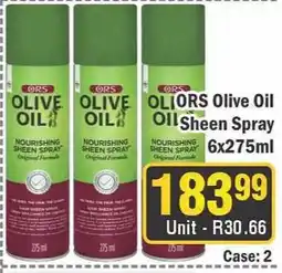 J&E Cash and Carry ORS Olive Oil Sheen Spray offer