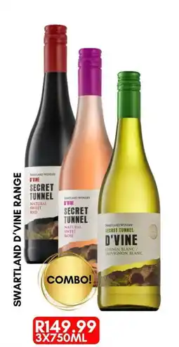 Prestons SWARTLAND D'VINE RANGE SECRET TUNNEL offer