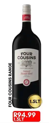 Prestons Four Cousins Natural Sweet Red offer