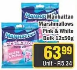 J&E Cash and Carry Manhattan Marshmallows Pink & White offer