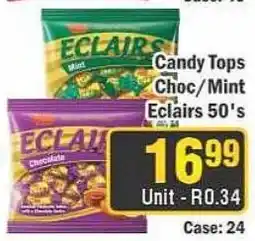 J&E Cash and Carry Candy Tops Eclairs offer