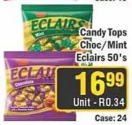 J&E Cash and Carry Candy Tops Eclairs offer
