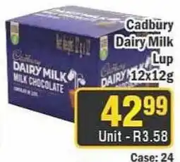 J&E Cash and Carry Cadbury Dairy Milk Lup offer
