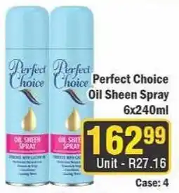 J&E Cash and Carry Perfect Choice Oil Sheen Spray offer