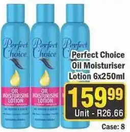 J&E Cash and Carry Perfect Choice Oil Moisturiser Lotion offer