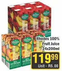J&E Cash and Carry Rhodes 100% Fruit Juice offer
