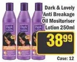J&E Cash and Carry Dark & Lovely Anti Breakage Oil Moisturiser Lotion offer