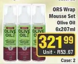 J&E Cash and Carry ORS Wrap Mousse Set Olive Oil offer