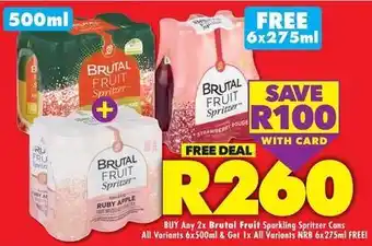 Apple - brutal fruit sparkling spritzer cans