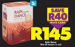 Shoprite Liquor Rain dance sweet red wine offer