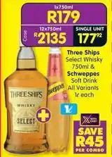 Shoprite Liquor Select - whisky & soft drink offer