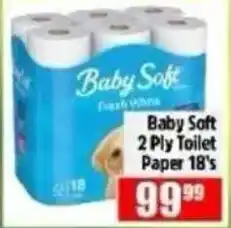 Devland Cash And Carry Baby Soft 2 Ply Toilet Paper offer