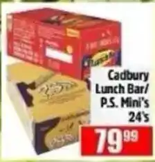 Devland Cash And Carry Cadbury Lunch Bar/P.S. Mini's offer