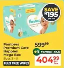 Baby City Pampers Premium Care Nappies Mega Box offer