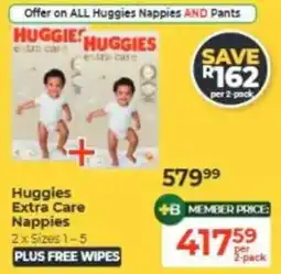 Baby City Huggies Extra Care Nappies offer