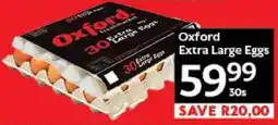 Oxford Freshmarket Oxford Extra Large Eggs offer