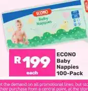 Econo Baby Nappies 100-Pack