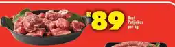 Shoprite BEEF POTJIEKOS per kg offer