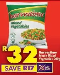 Shoprite HARVESTIME FROZEN MIXED VEGETABLES 900g offer