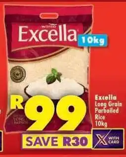 Shoprite Excella Long Grain Parboiled Rice 10kg offer
