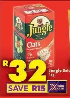 Shoprite Jungle Oats-1kg offer