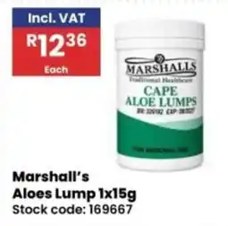 Africa Cash and Carry Marshall's Cape Aloe Lumps offer