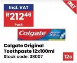 Africa Cash and Carry Colgate Original Toothpaste offer